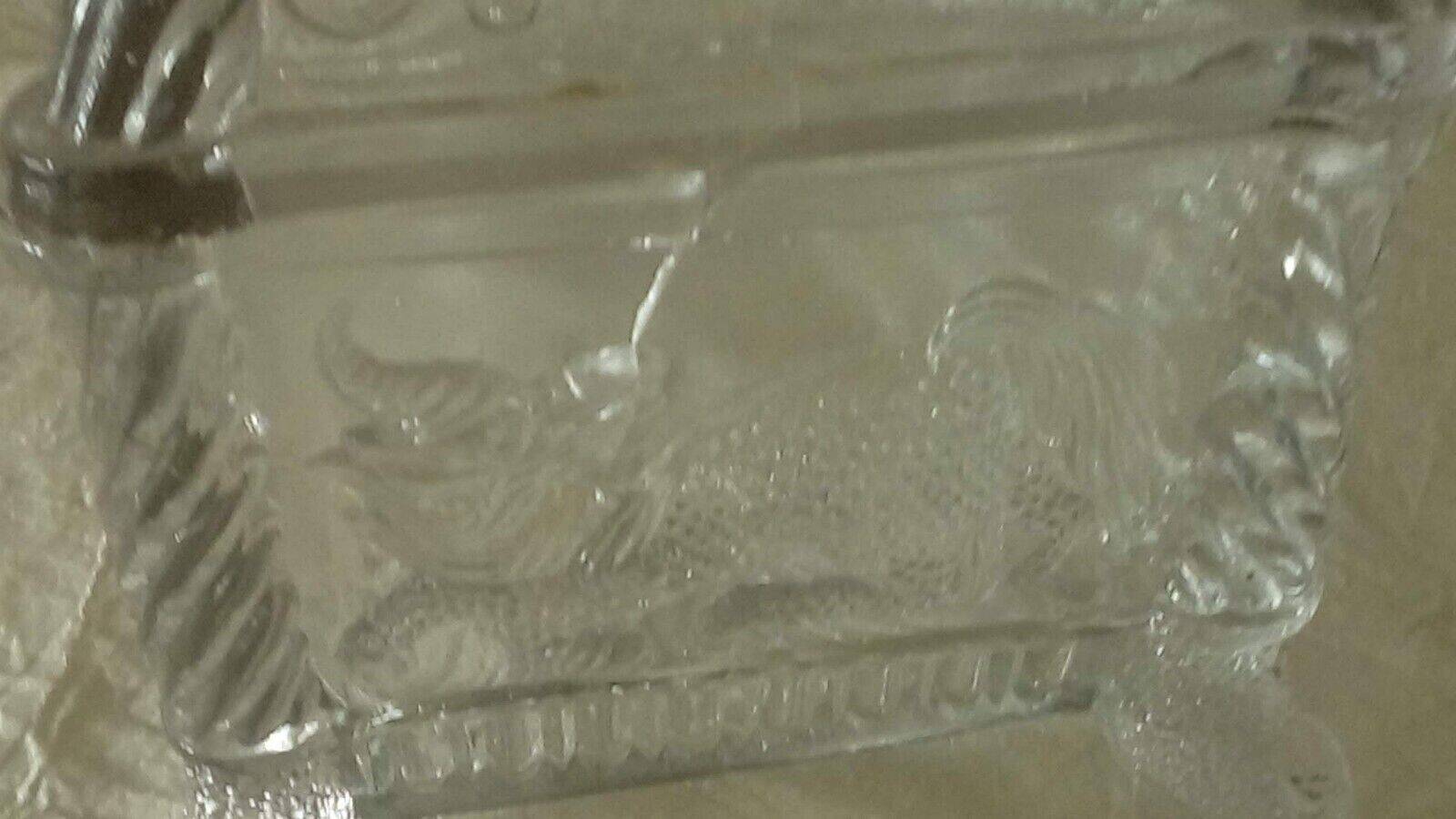 Bonbonniere glass box decorated with chimera late 19th century