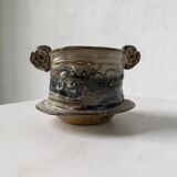 Yvon Gauchot ceramic bowl with handles