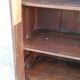Teak glass cabinet two doors and a drawer