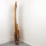 Chaise longue ethnique de coupe à la main