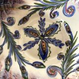 Empty pocket in Rochefort earthenware signed Leray