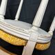 4 Louis XVI chairs - Pierre Frey fabric seat - cane back
