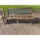 Banc + Fauteuil de Jardin Fonte et Bois