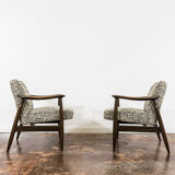 Pair of Mid-Century Modern GFM 87 Armchairs by Juliusz Kędziorek, 1960s