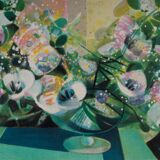 Lithograph camille hilaire bouquet of flowers 121 of 175 certificate