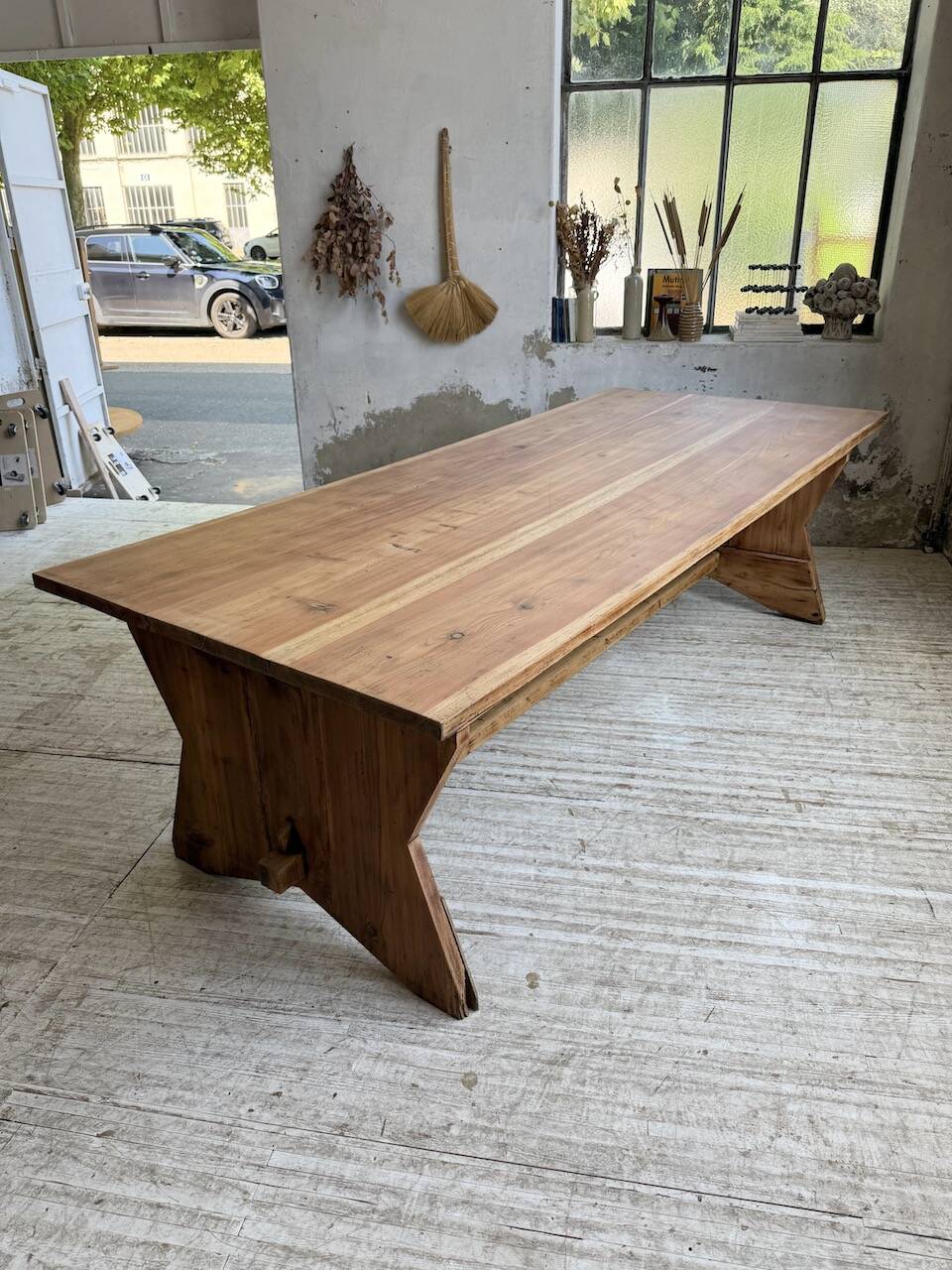 2.5m5 XL pine farmhouse table
