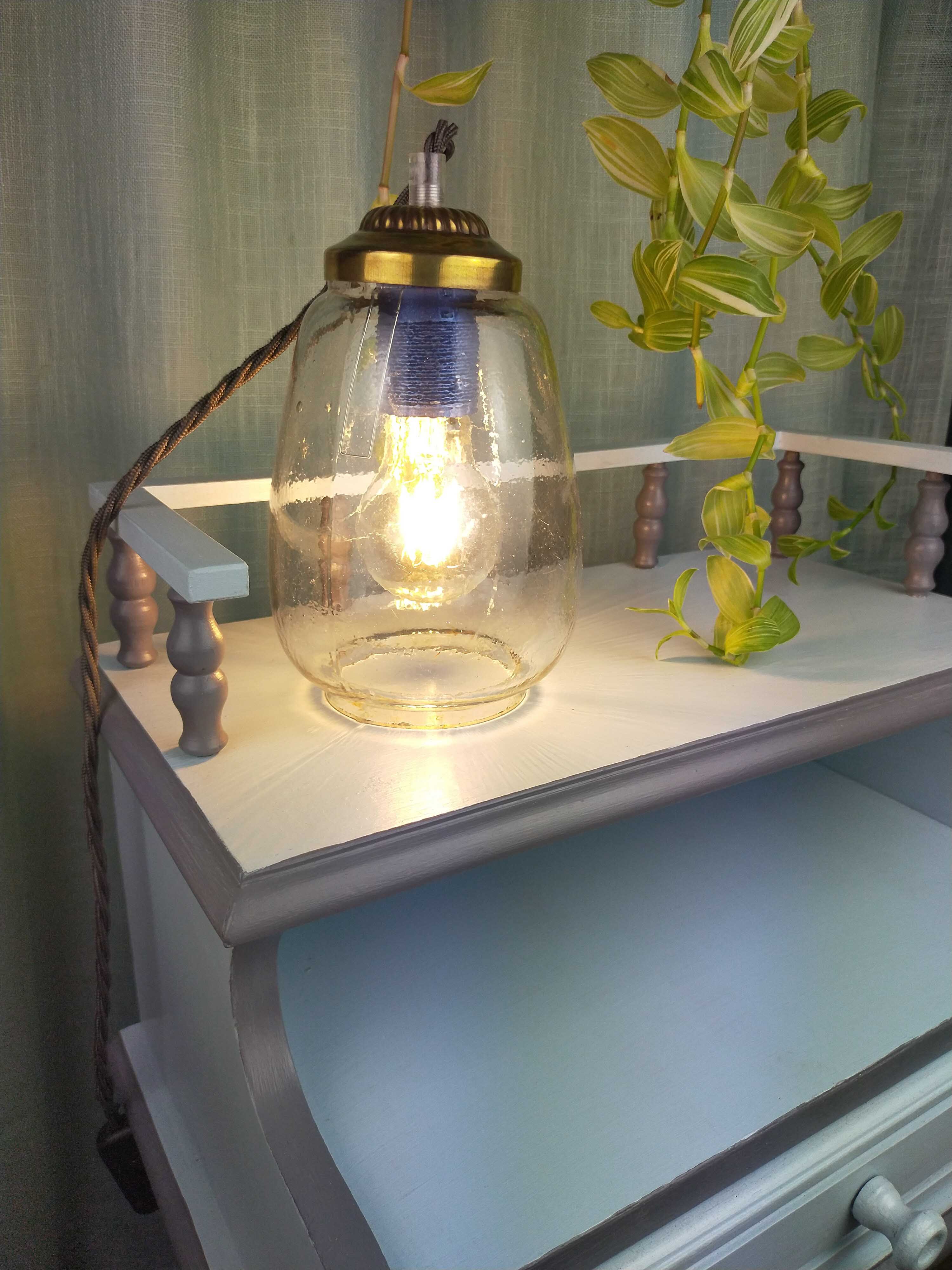 Transparent glass lamp type walkman