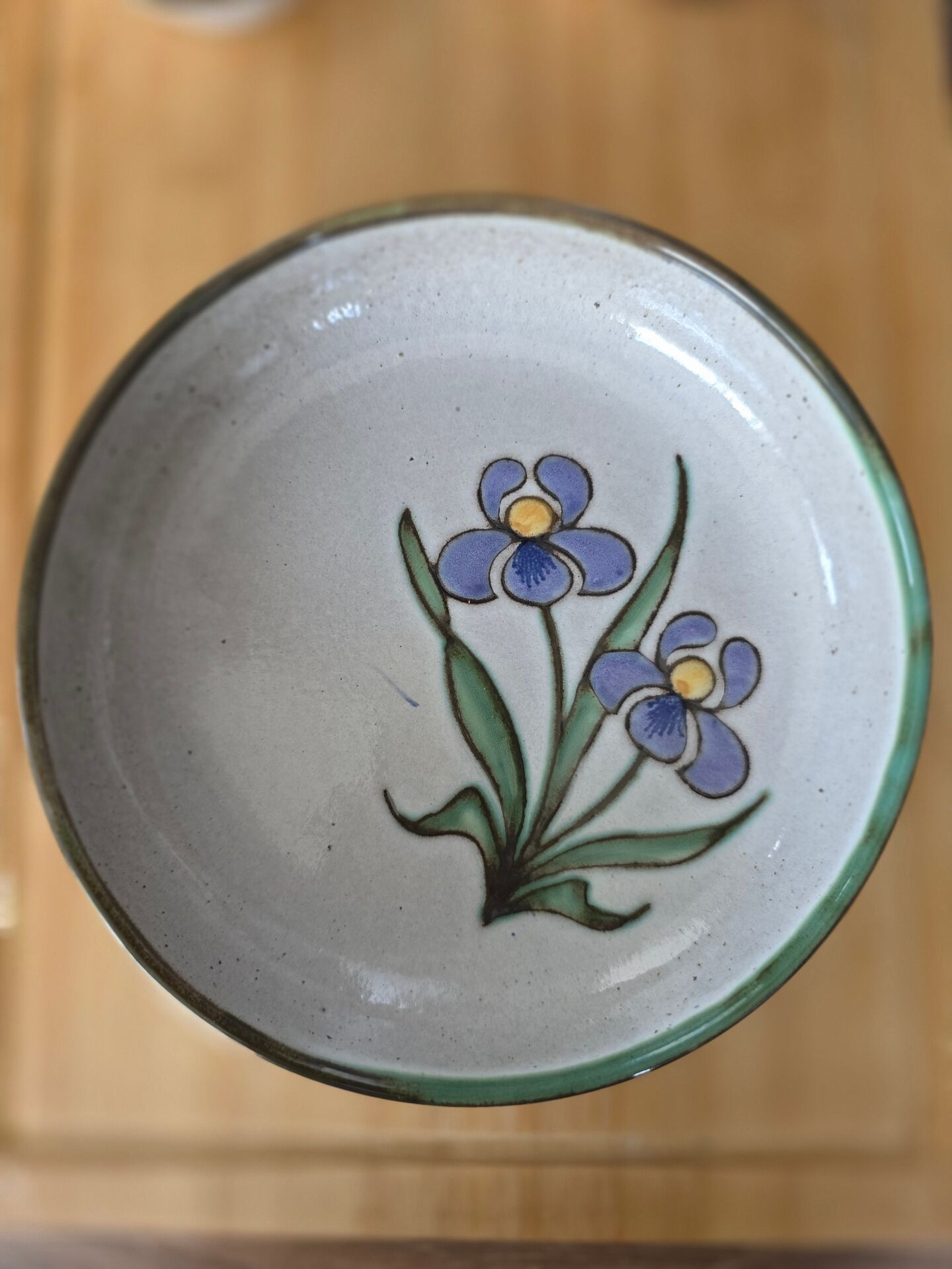 Lot 3 pièces céramique Natoli Vallauris – Décor Iris