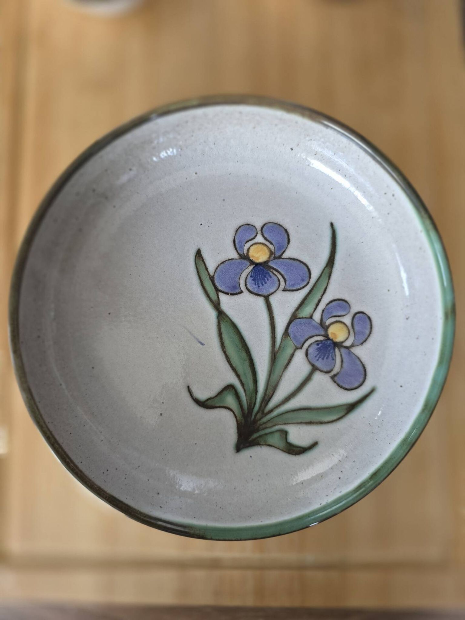Lot of 3 ceramic pieces Natoli Vallauris – Iris decoration