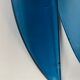 Vintage Veca Fontana Arte chandelier, blue glass and chrome