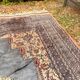 Vintage Persian Moud Carpet Handwoven Wool 240x160 Iran Oriental Old Salon