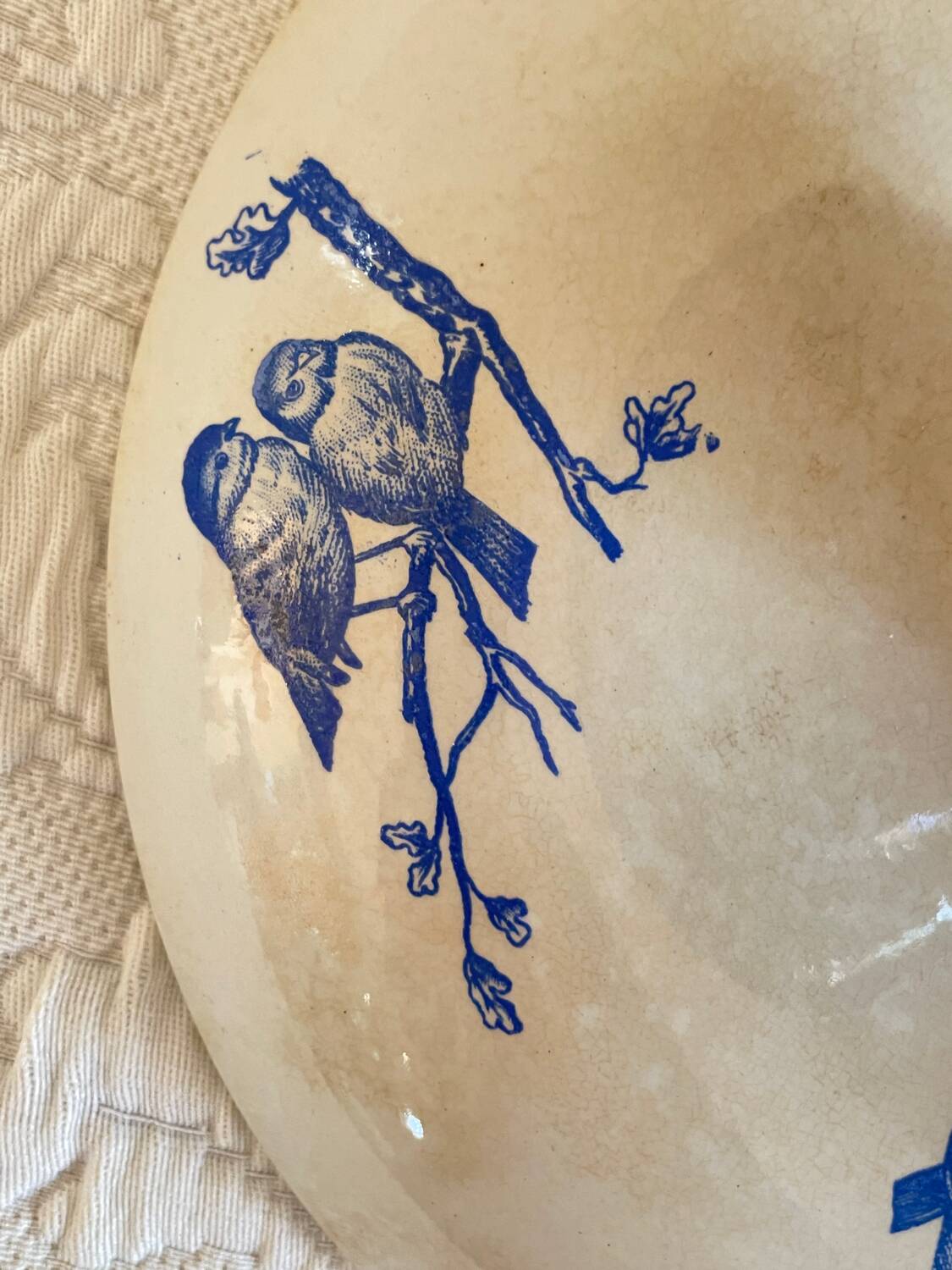 Old Compote Dish Terre de Fer Franco-British Company Sordoillet Cot