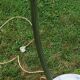 Arco telescopic design floor lamp from the 70s, marble base, chrome rod, plastic lampshade