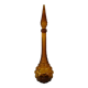 Carafe bottle in brown glass bubbles Empoli 60s