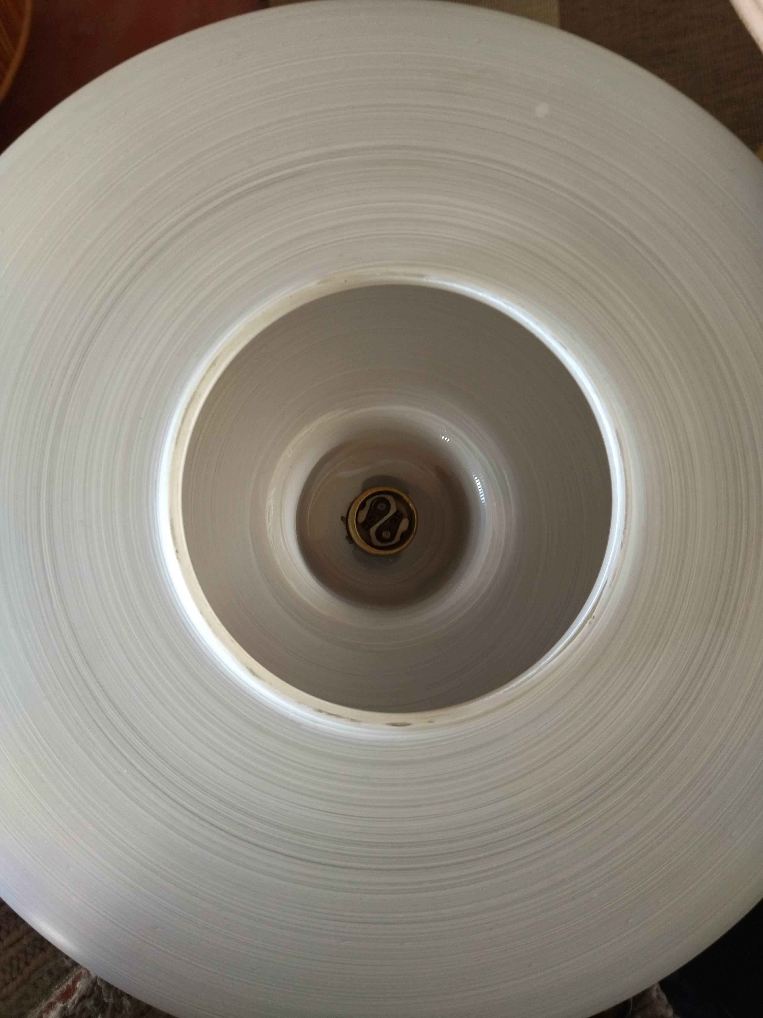 Glass hanging lamp 1950