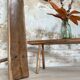 Primitive oak bench