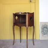 Bedside table, nightstand wood, accent furniture, antique furniture