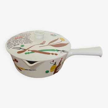 60s ceramic pan for fondue