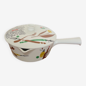 Poêlon ceramique années 60 pour fondue