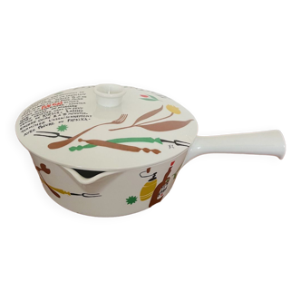 60s ceramic pan for fondue