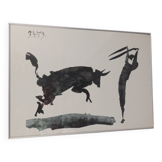 Pablo Picasso, lithograph “Torero and Bull”
