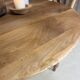 Table en bois massif restaurée