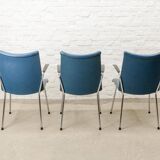 Set of 3 Dutch Design Arm Chairs by Gebroeders De Wit 1960s