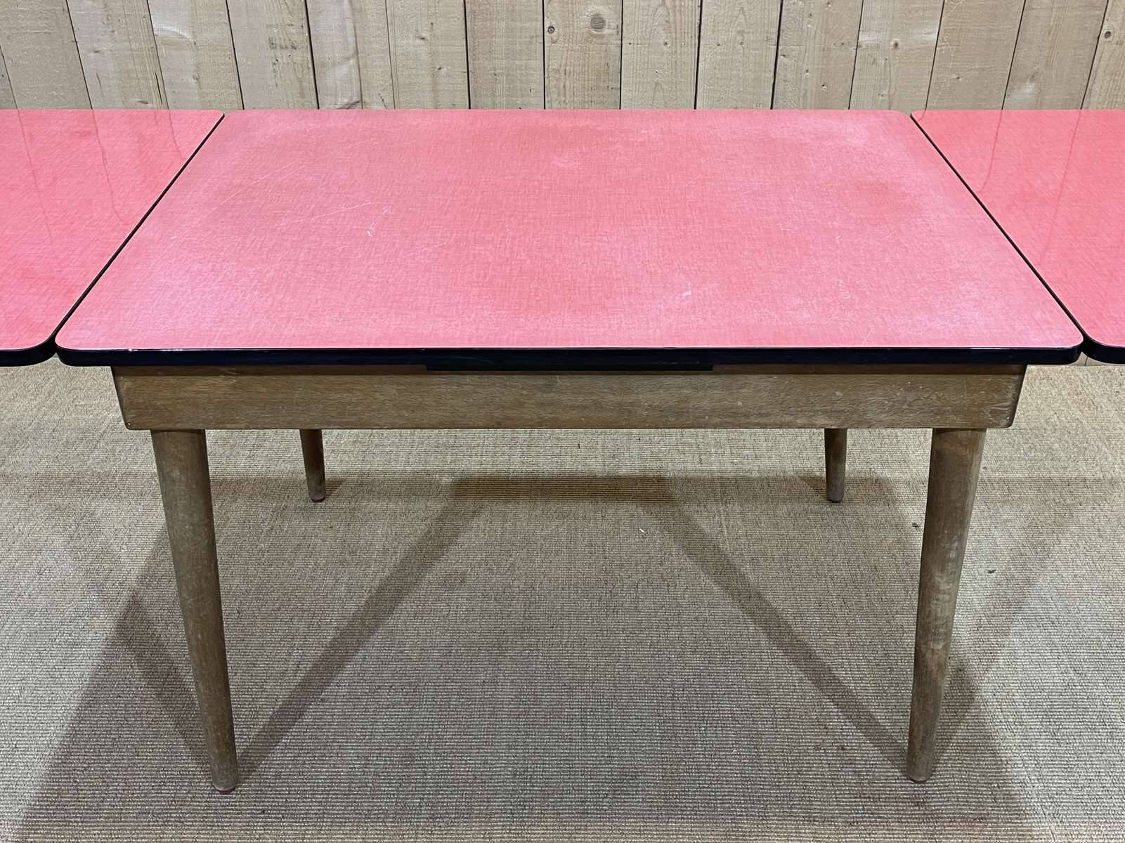 Formica and wood dining table from the 1960s