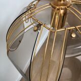Smoked glass ceiling lamp