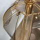 Smoked glass ceiling lamp