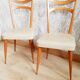 Set of 5 vintage chairs in skai