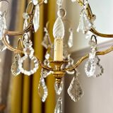 Pendant chandelier with crystal tassels