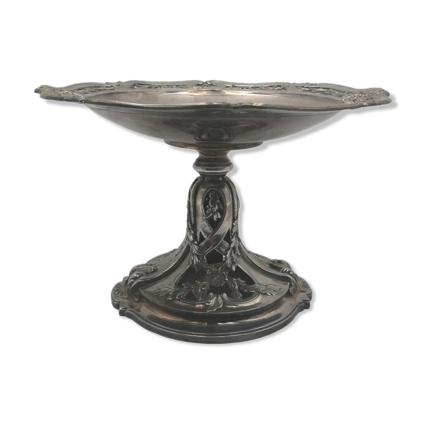 Cake pedestal, Louis XV style, metal