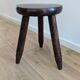 Tabouret tripode en bois