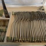 Old silver-plated cutlery set from the 20th century