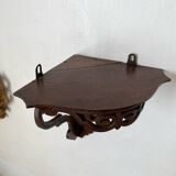 Old corner shelf in openwork wood mp