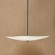 White opaque glass ceiling chandelier, 1950s