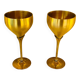 Pair of vintage brass tumblers