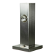 Brushed aluminum table lamp, France 1970s
