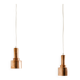 Swedish Mid Century Copper Ceiling Pendant Lamps Hans-Agne Jakobsson, 1950s