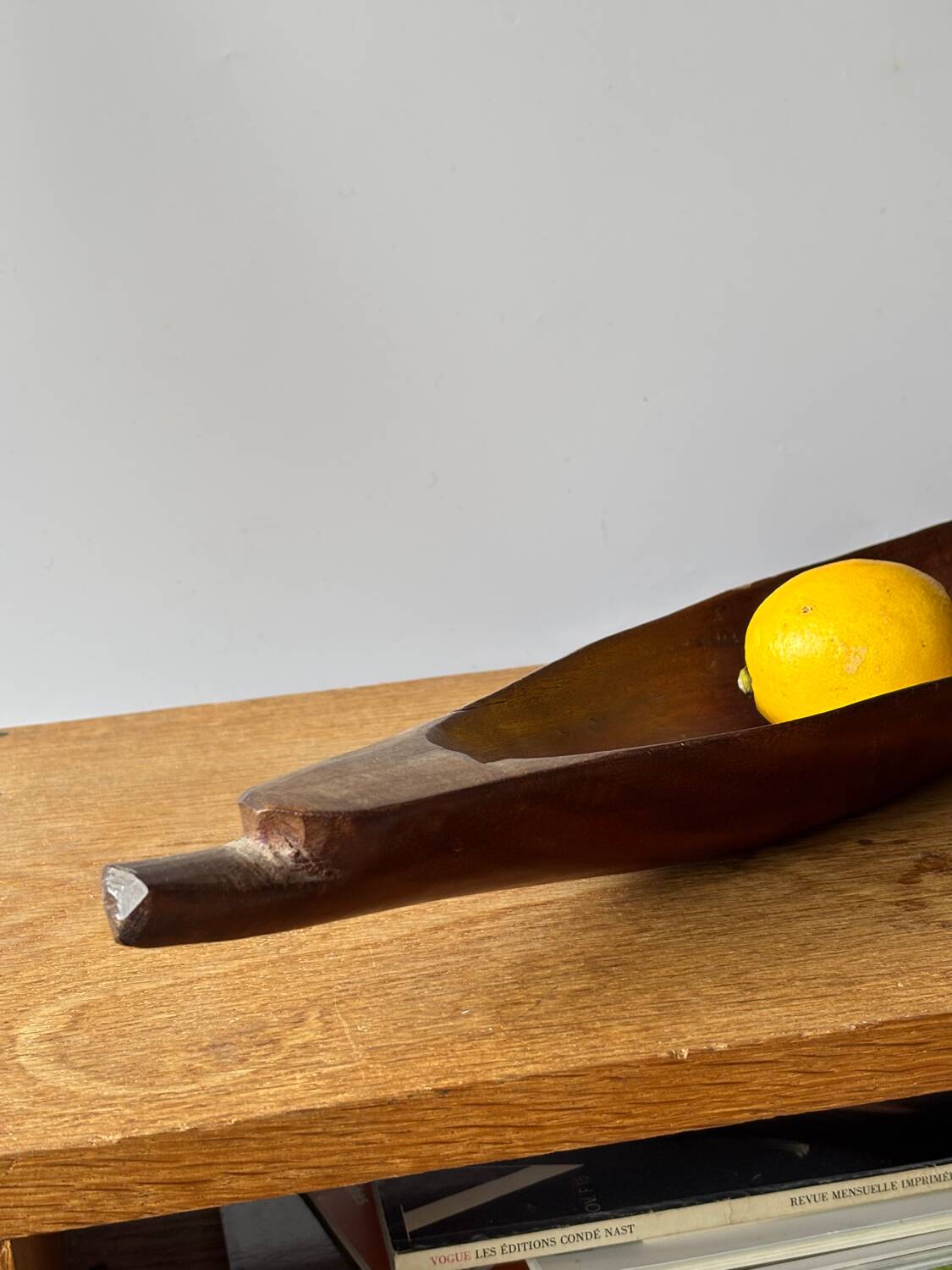 Large teak pocket emptier