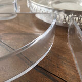 Serving tray with glass raviers