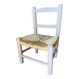 Straw-seated children's chair