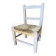 Chaise enfant assise paillée