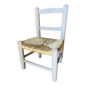 Straw-seated children's chair