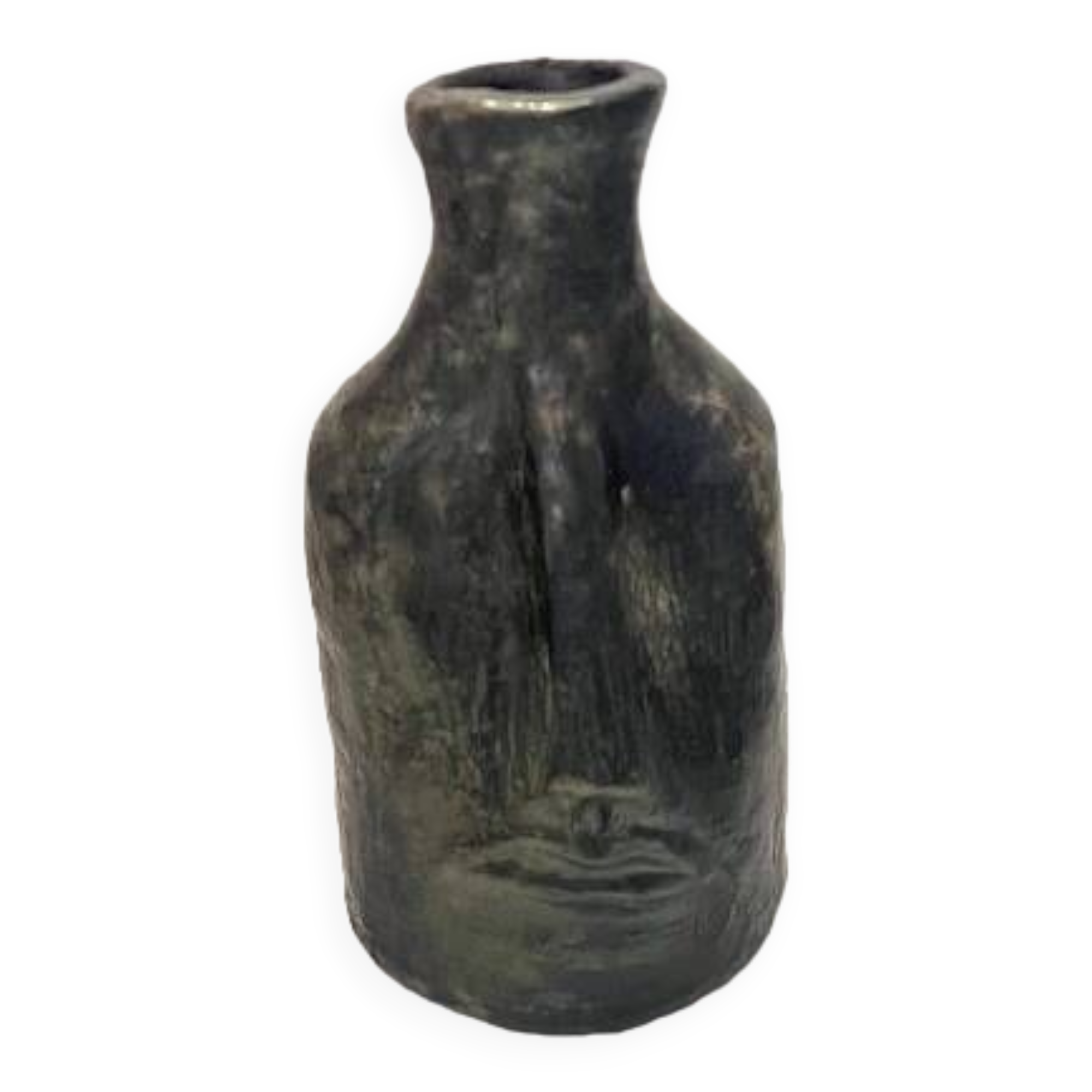 Berber black portrait vase - Tunisian Crafts