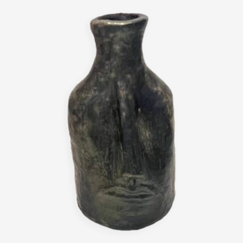 Berber black portrait vase - Tunisian Crafts