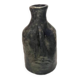 Vase portrait noir Berbère - Artisanat Tunisien