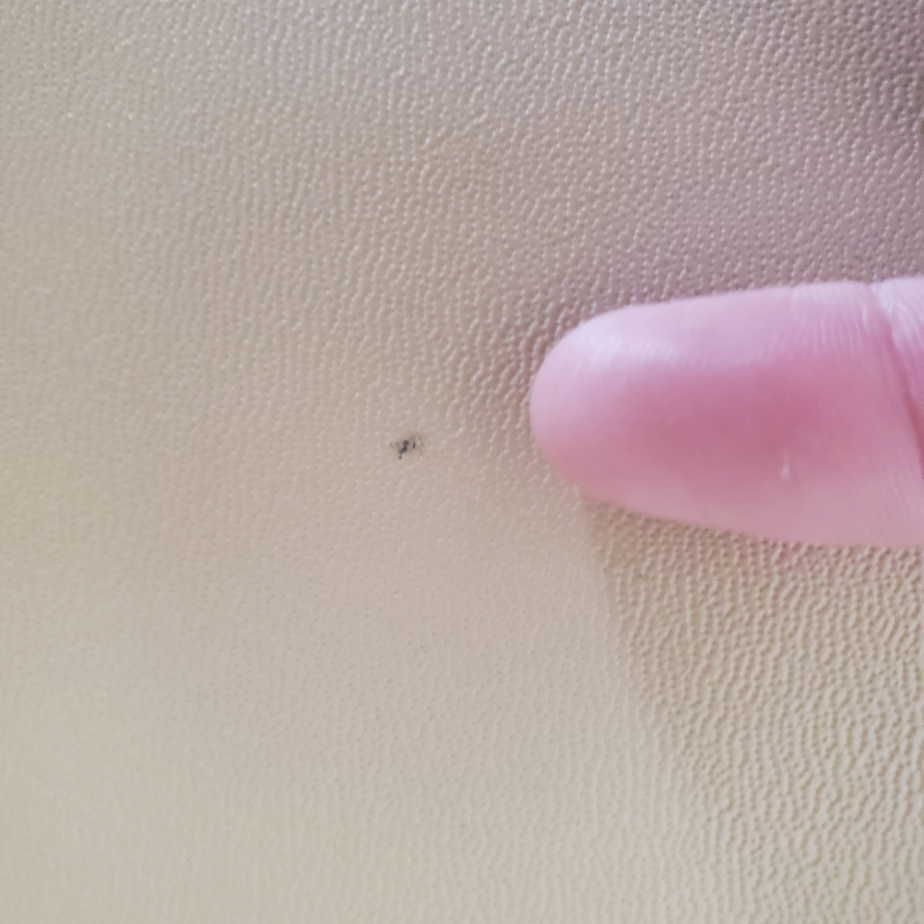 Beige leather armchair