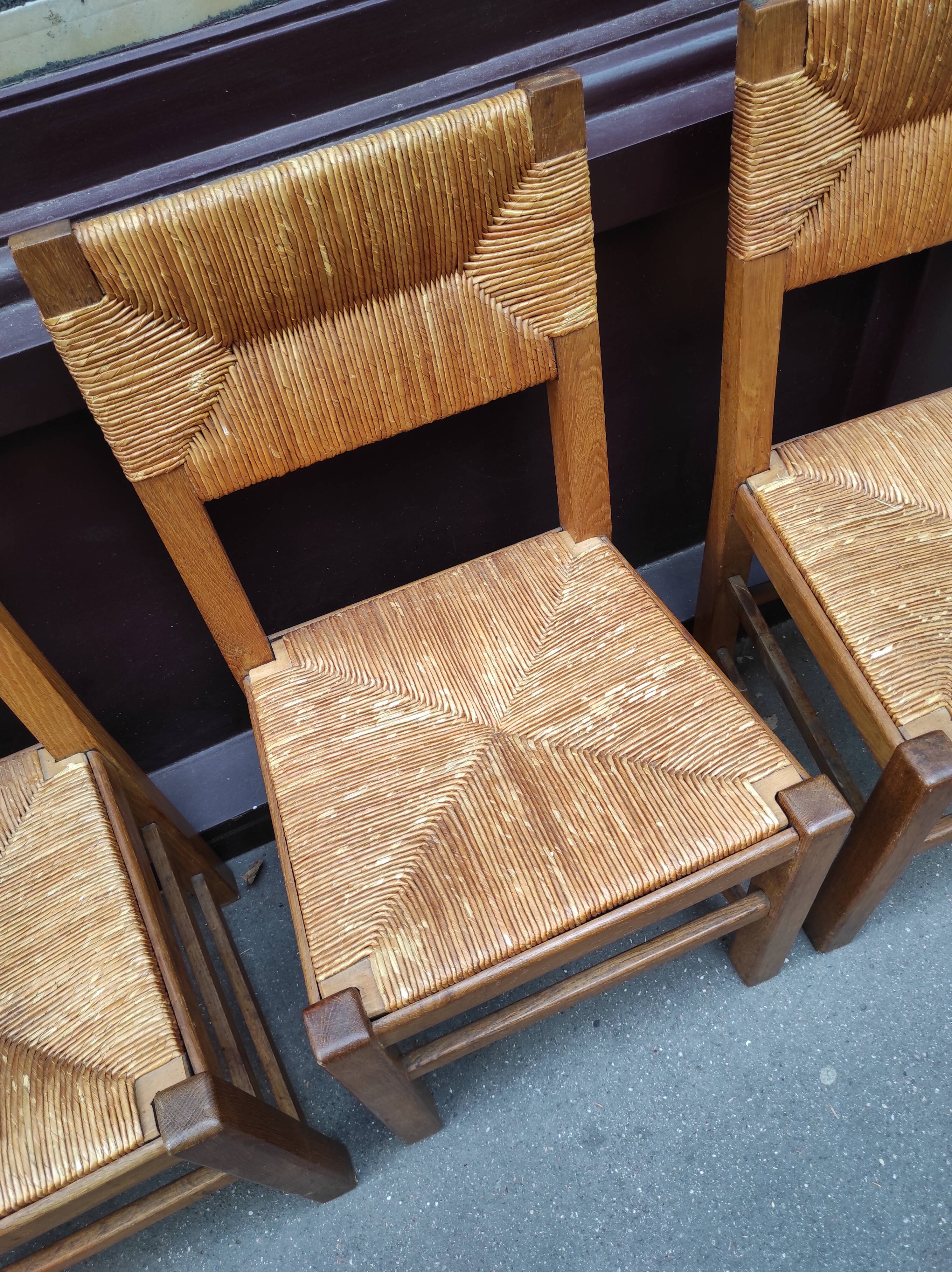 4 mulched chairs 50s